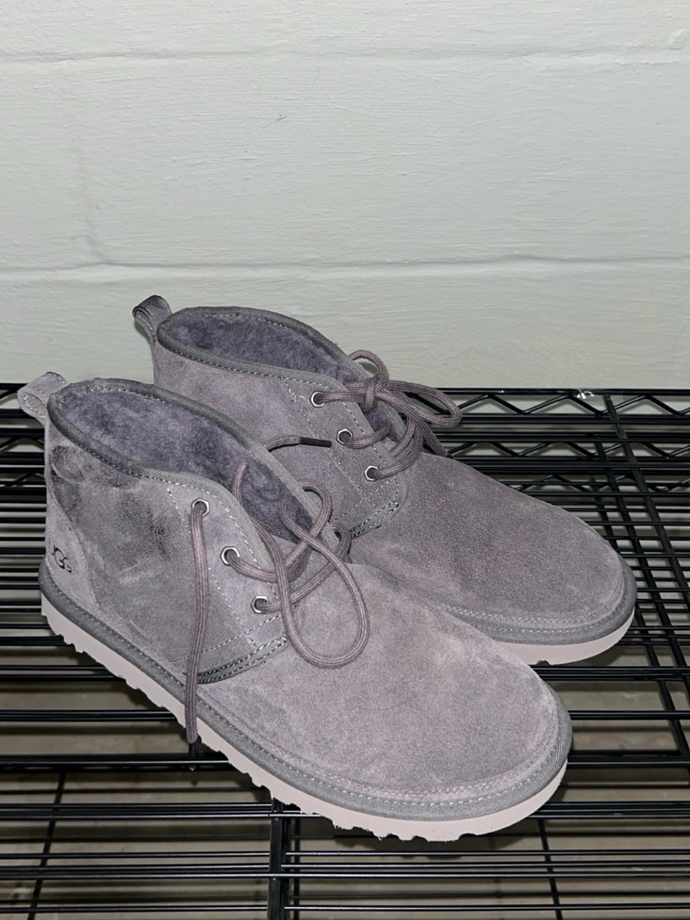 UGG Men’s Lavender-Grey Suede Chukka Boots